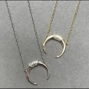 Dainty & Petite Long Horn Necklace,NWT